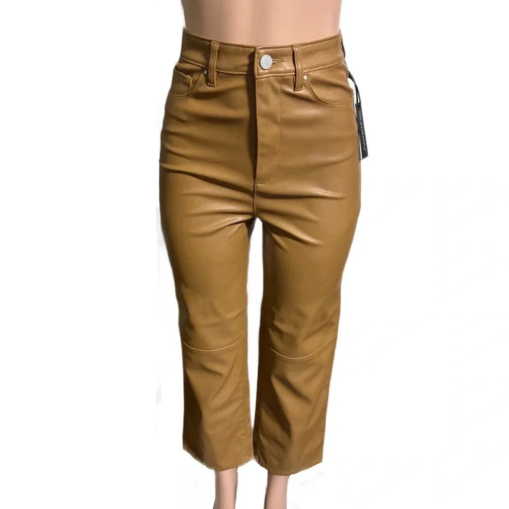 NWT BLANKNYC Women’s Baxter Leather Nude Pants
